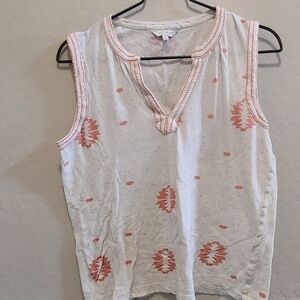 Lucky Brand embroidered tank